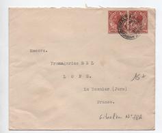 1928 - ENVELOPPE De GIBRALTAR Avec PAIRE N°78A Pour LONS LE SAUNIER (JURA) - Gibraltar