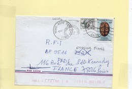 Lettre Congo Avec Timbre Surchargé  "Légal" - Cartas & Documentos