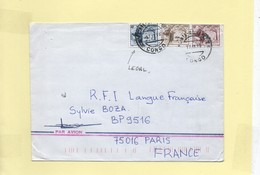 Lettre Congo Avec Timbres Surchargés  "Légal" - Cartas & Documentos