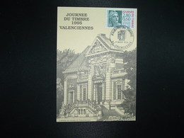 CP TP MARIANNE DE GANDON 2,80+0,60 OBL.4 MARS 1995 59 VALENCIENNES JOURNEE DU TIMBRE - Stamp's Day