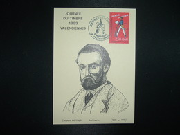 CP TP LA DISTRIBUTION DU COURRIER 2,50+0,60 OBL.6 MARS 1993 59 VALENCIENNES JOURNEE DU TIMBRE - Stamp's Day