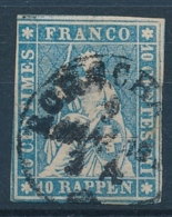 23C 10 Rappen Strubel Mit Stempel RORSCHACH - Usados