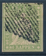 26C 40 Rappen Strubel Mit Sauberer Raute - Querbug Trotzdem Dekorativ - Used Stamps