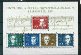 Bund 1959: Mi.-Nr. 315 - 319 Block 2:  Beethoven   ** - 1959-1980