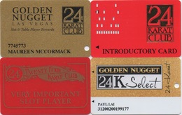 Lot De 4 Cartes : Golden Nugget Casino : Las Vegas NV - Casino Cards