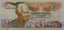 GHANA 200 CEDIS 1990 PICK 27b UNC - Ghana