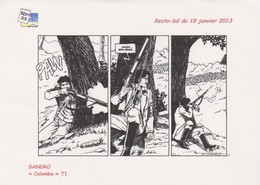 Ex-libris  SANDRO Pour Colomba Editions DCL 2012 - Ilustradores S - V