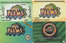 Lot De 4 Cartes : Palms Casino Resort : Las Vegas NV - Casinokarten