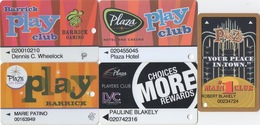 Lot De 5 Cartes : Plaza Hotel & Casino : Las Vegas NV - Casino Cards