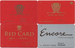 Lot De 4 Cartes : Wynn Casino : Las Vegas NV - Casino Cards