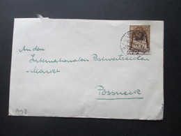 Ungarn 1940 Zensurbeleg Budapest - Pössneck OKW Zensurstreifen Geöffnet Oberkommando Der Wehrmacht - Storia Postale