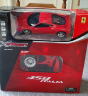 X Street Ferrari 458 Italia Radiografisch Bestuurbare Auto Schaal 1:32 - Rood - Escala 1:32