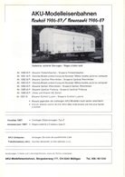 Catalogue AKU Modelleisenbahnen HO Neuheiten 1986/87 2a Versione - En Allemand et En Français - Französisch