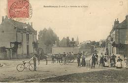 37 Semblançay Arrivée De La Gare - Semblançay