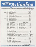 Catalogue ALCO Actionline May 1980 USA Brassmodels - Inglese