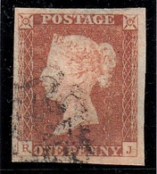 GRAN BRETAGNA 1841  1d RED BROWN PLATE 2 SG.7 RPS CERTIFICATE - Gebraucht