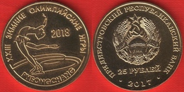 Transnistria 25 Roubles 2017 "Winter Games In PyeongChang - Figure Skating" UNC - Moldavia