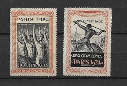 FRANCE OLYMPIC GAMES 1924  PARIS Vignette - Sommer 1924: Paris