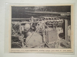 Nouveau Turbo- Compresseur (Rateau) Atmosphèrique Pour Aviation Haute Altitude -  Coupure De Presse De 1920 - GPS/Aviación