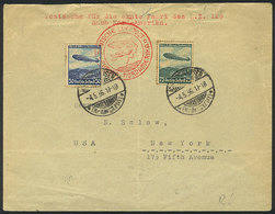 GERMANY: 4/MAY/1936 Ichtershausen - New York, By ZEPPELIN, Cover With Arrival Backstamp, VF Quality! - Covers & Documents