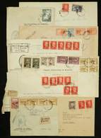 ARGENTINA: 65 Covers Used In The 1950s With Interesting Postage Combinations. It Includes Some Good Values, Multiples, A - Service