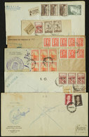 ARGENTINA: 25 Covers Used Between 1945 And 1965, Very Interesting Lot With Fantastic And Varied Postages, VF Quality, Ve - Matariyya