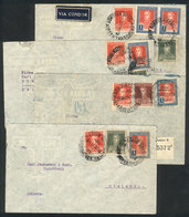 ARGENTINA: 4 Airmail Covers Sent From Buenos Aires To POLAND Between 1934 And 1935, Franked With 1.15 (x2), 1.35 And 2.1 - Autres & Non Classés