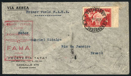 ARGENTINA: 5/DE/1946 Buenos Aires - Rio De Janeiro: FAMA First Airmail, Fine Quality! - Autres & Non Classés