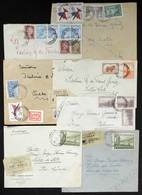 ARGENTINA: 44 Covers Used In The 1950/60s, Many Registered Or Express, Good Postages, Very Interesting! - Other & Unclassified