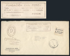 ARGENTINA: Registered Cover Used In Mendoza On 27/OC/1954 With Postal Franchise Of The EVA PERÓN FOUNDATION, With Rectan - Sonstige & Ohne Zuordnung