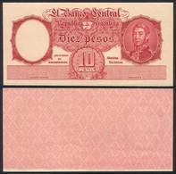 ARGENTINA: Proof Of The Front Side Of A Bank Note Of 10P. Moneda Nacional, Excellent Quality, Rare! - Argentina