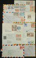 BOLIVIA: 19 Covers Sent To Argentina (almost All Of The 1950s), Most Airmail And Many Registered. With Some Nice Postage - Bolivië