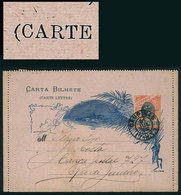 BRAZIL: RHM.CB-57G, Lettercard With VARIETY: C Of CARTE Without Serif", Used In Campinas On 31/JUL/1900, Excellent Quali - Postwaardestukken