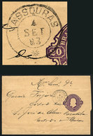 BRAZIL: RHM.CT-4, Wrapper Sent From VASSQURAS To USA On 4/SE/1893, VF Quality, Catalog Value 240Rs. - Entiers Postaux