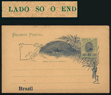 BRAZIL: RHM.BP-43eC, Postal Card With Variety: NO ACCENT Over "so", Excellent Quality, Catalog Value 250Rs." - Postwaardestukken