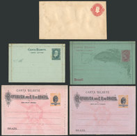 BRAZIL: 5 Unused Postal Stationeries, Excellent Quality! - Ganzsachen