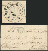 BRAZIL: Official Folded Cover Sent Stampless From SANTA RITA DA IBITIPOCA (postmark In Dark Green) To Ouro Preto On 6/SE - Other & Unclassified