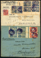 BRAZIL: 2 Registered Covers Sent From Sao Paulo To Germany In OC/1927 With Good Postages Of Commemorative Stamps (Sc.288 - Sonstige & Ohne Zuordnung