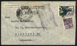 BRAZIL: 10/JUN/1937 Rio - Germany, Airmail Cover With Special Commemorative Handstamp For 250th Crossing Of The South At - Other & Unclassified