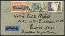 BRAZIL: Airmail Cover Sent From Pernambuco To Buenos Aires On 22/DE/1940 With Nice Commemorative Postage, VF Quality! - Other & Unclassified