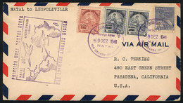 BRAZIL: 9/DE/1941 PAN AM First Flight Natal - Leopoldville, VF Quality! - Other & Unclassified