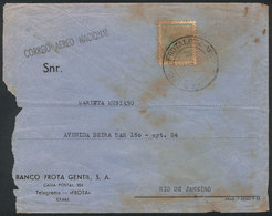 BRAZIL: Cover Sent By "CORREIO AEREO NACIONAL" In JAN/1944 From Fortaleza To Rio De Janeiro, Defects, Interesting!" - Other & Unclassified
