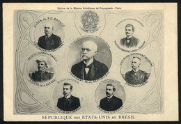 BRAZIL: President Affonso Penna & His Ministers, Dated 1908, VF Quality - Other & Unclassified