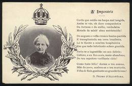 BRAZIL: Empress Dona Teresa Cristina & Poem By Pedro D'Alcantara, Circa 1905, VF Quality - Other & Unclassified