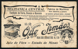BRAZIL: Factory Of Machines Of "Otto Irmaos" In Juiz De Fora, Old Card With Stain Spots, Circa 1910" - Other & Unclassified