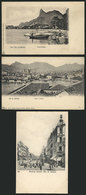 BRAZIL: RIO DE JANEIRO: 3 Old Postcards With Beautiful Views, Excellent Quality! - Other & Unclassified