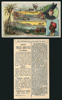 BRAZIL: Ariosa COFFEE: Old Trading Card With General View Of Rio De Janeiro (Brazil) And Missionary, VF - Other & Unclassified