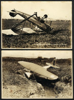 BRAZIL: AIRPLANE ACCIDENTS: 11 Photographs Of 1932/1938, Showing Wrecked Airplanes, Very Nice, Rare! - Ohne Zuordnung