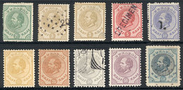 CURACAO: Yvert 1, 2 (x2), 3 (with SPECIMEN Ovpt.), 4, 5, 7, 8, 9 And 11. The General Quality Is Fine To Very Fine, 4 Are - Niederländische Antillen, Curaçao, Aruba