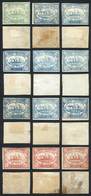 EGYPT: Lot Of 12 Genuine Unused Stamps (Scott L2 + L3 X8 + L4 X3), Some With Gum, And Other 24 Stamp Forgeries. General  - Autres & Non Classés